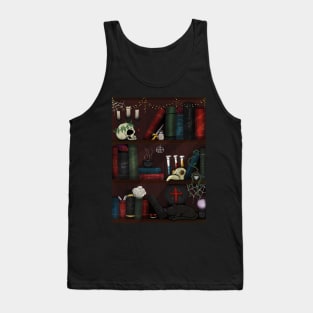 Bookshelf of WitchCraft and Oddities Tank Top